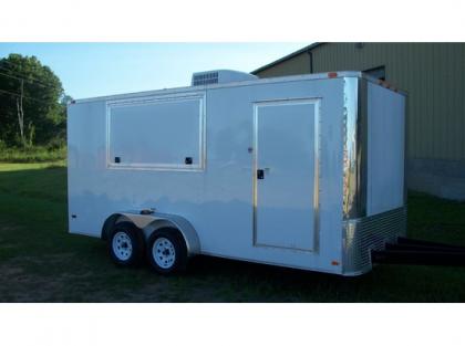 2012 XTRA TUFF 7 X 16 WHITE VEN UTILITY TRAILERS